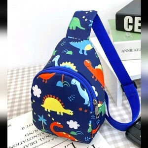 Mini childrens dinosaur zipper backpack purse bag shoulder satchel kids child bo